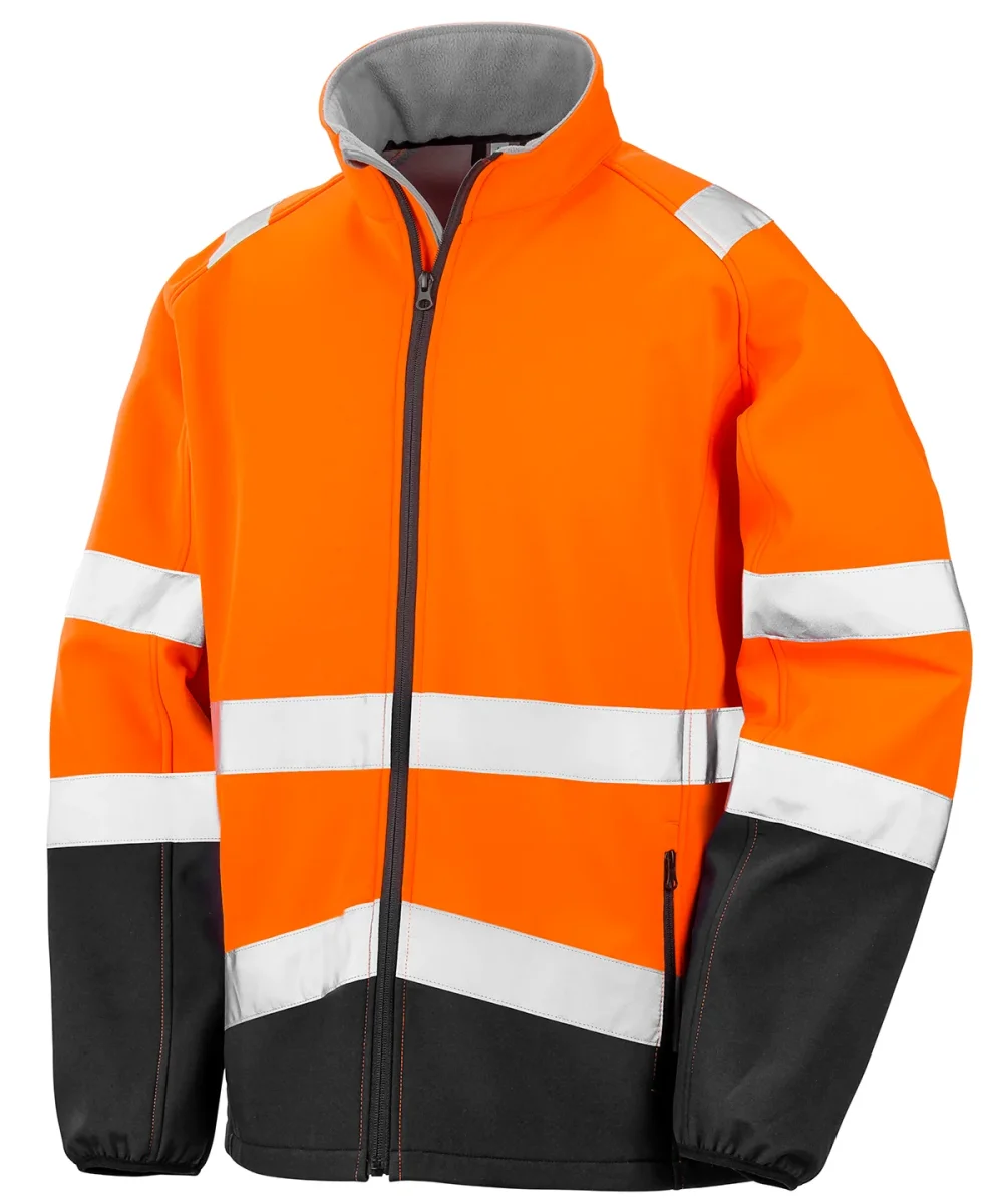Softshell-jacka för säkerhet med tryck - Bild 3