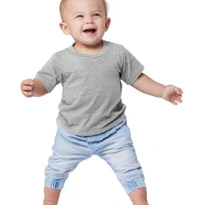 Kortärmad t-shirt i babyjersey