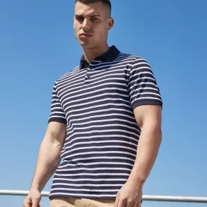 Randig Jersey Polotröja