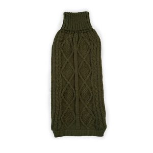 Alqo Wasi Forest Green Aran Alpaca Tröja