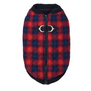 Gooby Fashion Vest Check Red