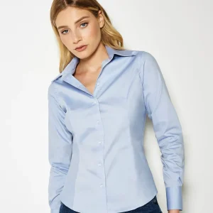 Dam Corporate Oxford Blus Långärmad (Figursydd)