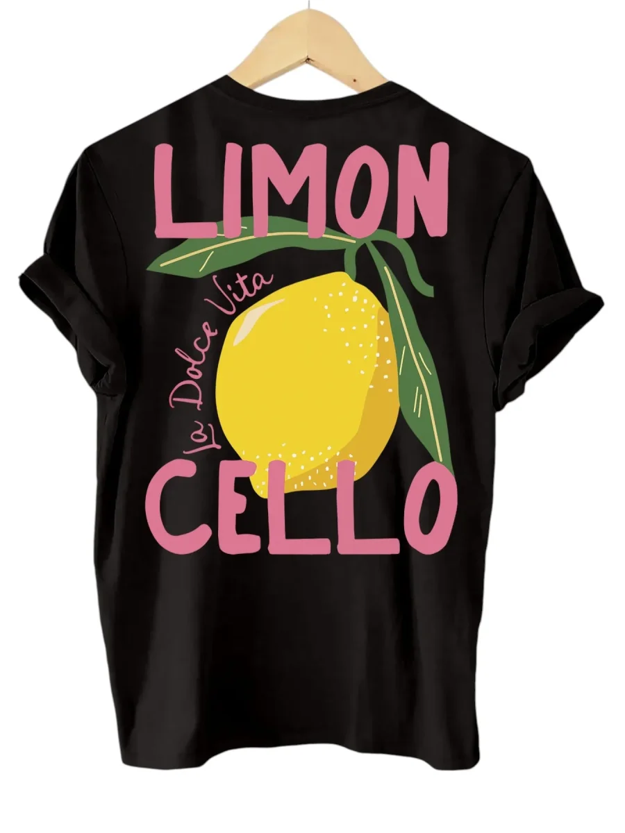 Dam Citrontryck Blus | Lättvikt Sommarstil Skjorta - Bild 5