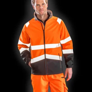 Softshell-jacka för säkerhet med tryck
