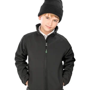Återvunnet 2-lagers tryckbart Junior Softshell