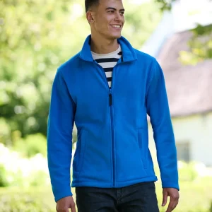 Microfleece med hel dragkedja