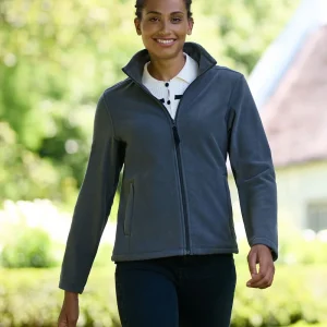 Microfleece med hel dragkedja för damer