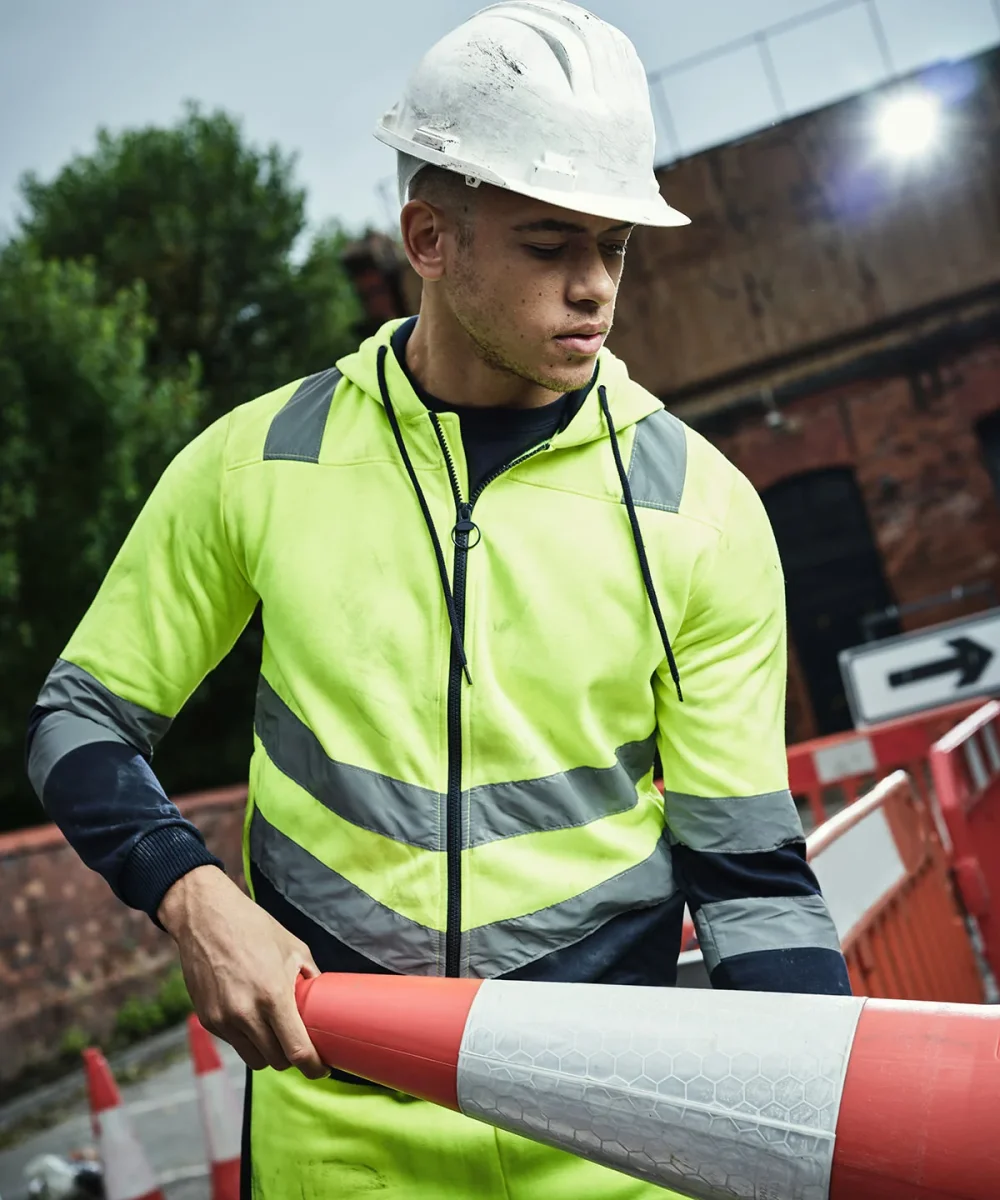 Pro Hi-Vis Hoodie med hel dragkedja - Bild 2
