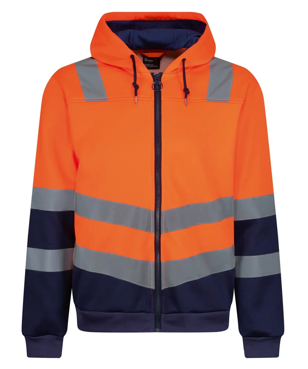 Pro Hi-Vis Hoodie med hel dragkedja - Bild 3