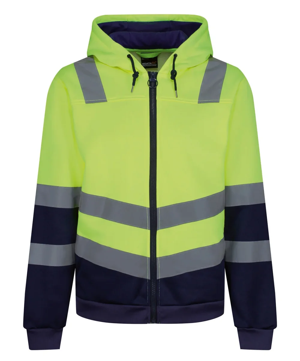 Pro Hi-Vis Hoodie med hel dragkedja - Bild 4