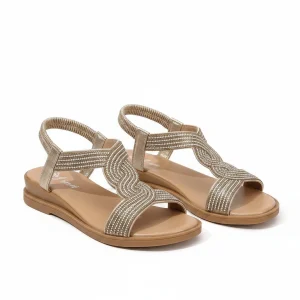 Dam Ibiza-Stil Ortopediska Sandaler | Elastisk Passform Sommar