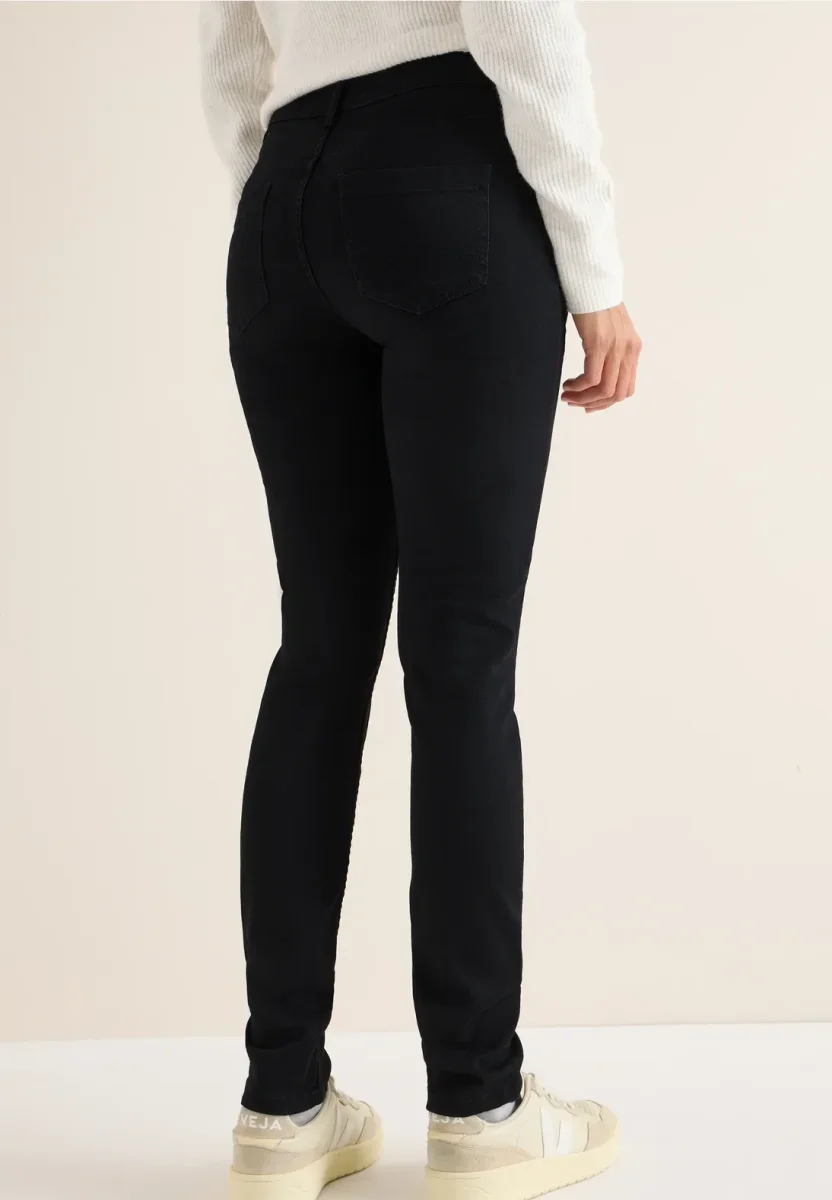 Cecil - Vicky svarta jeans med hög midja - Bild 3