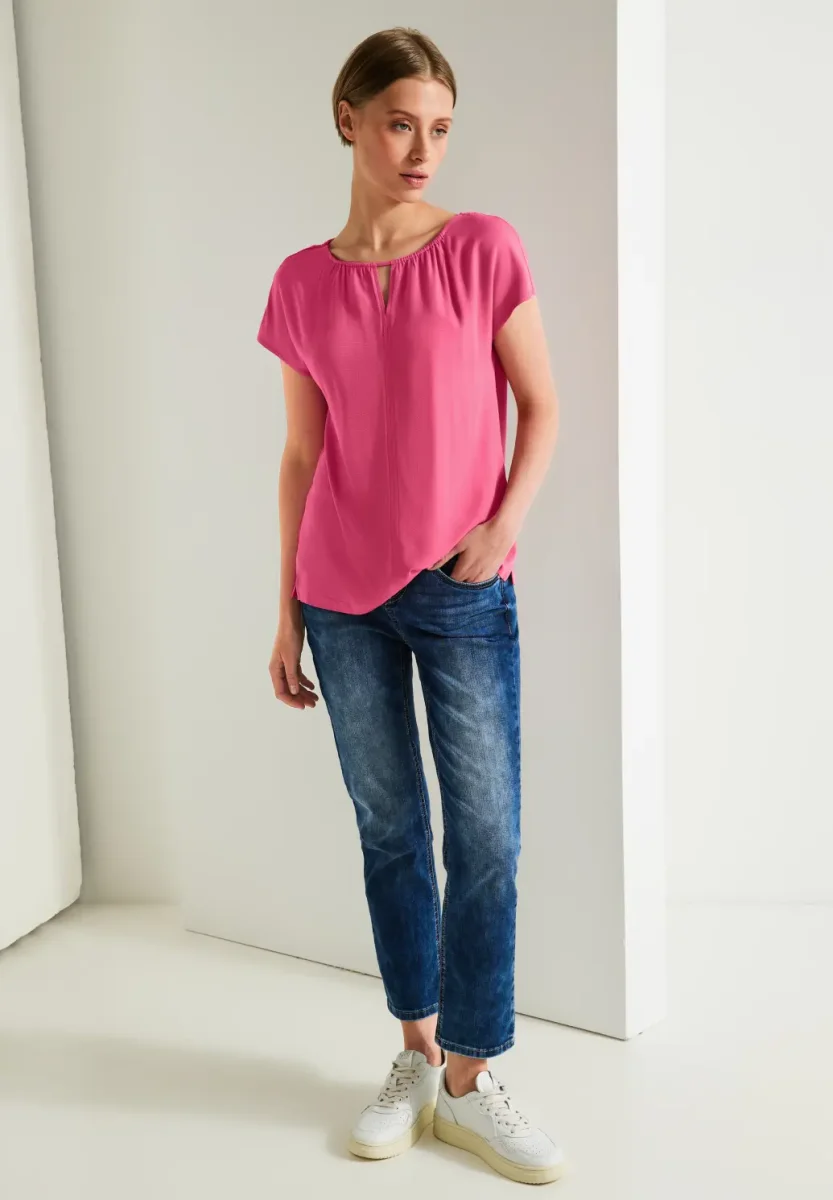 Street One - Rosa mat-mix blus Ecovero™ - Bild 4