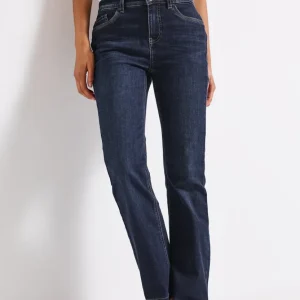 Street One - Blå Bootcut jeans hög midja