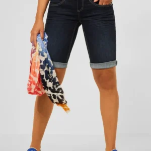 Street One - Mörkblå jeansshorts Jane