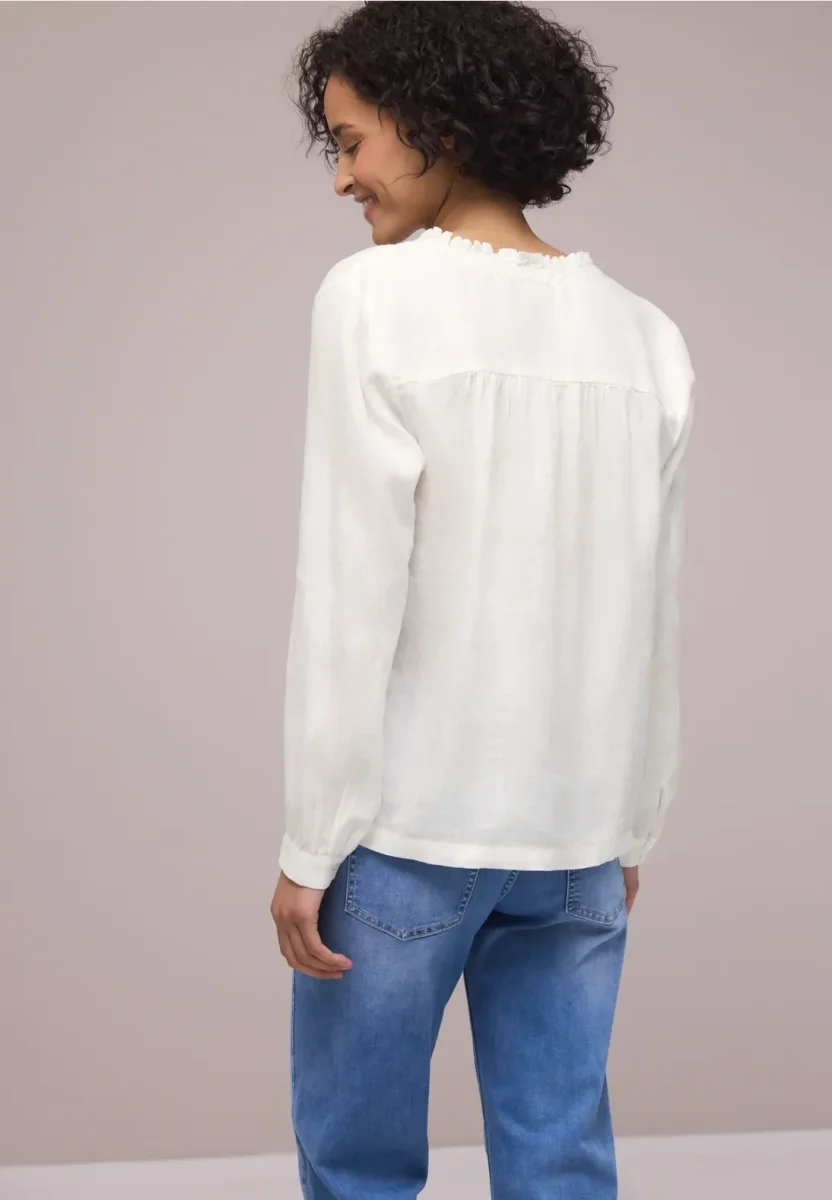 Street One - Vit blus i linne - Bild 3